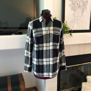 J. Crew plaid flannel button down - xs